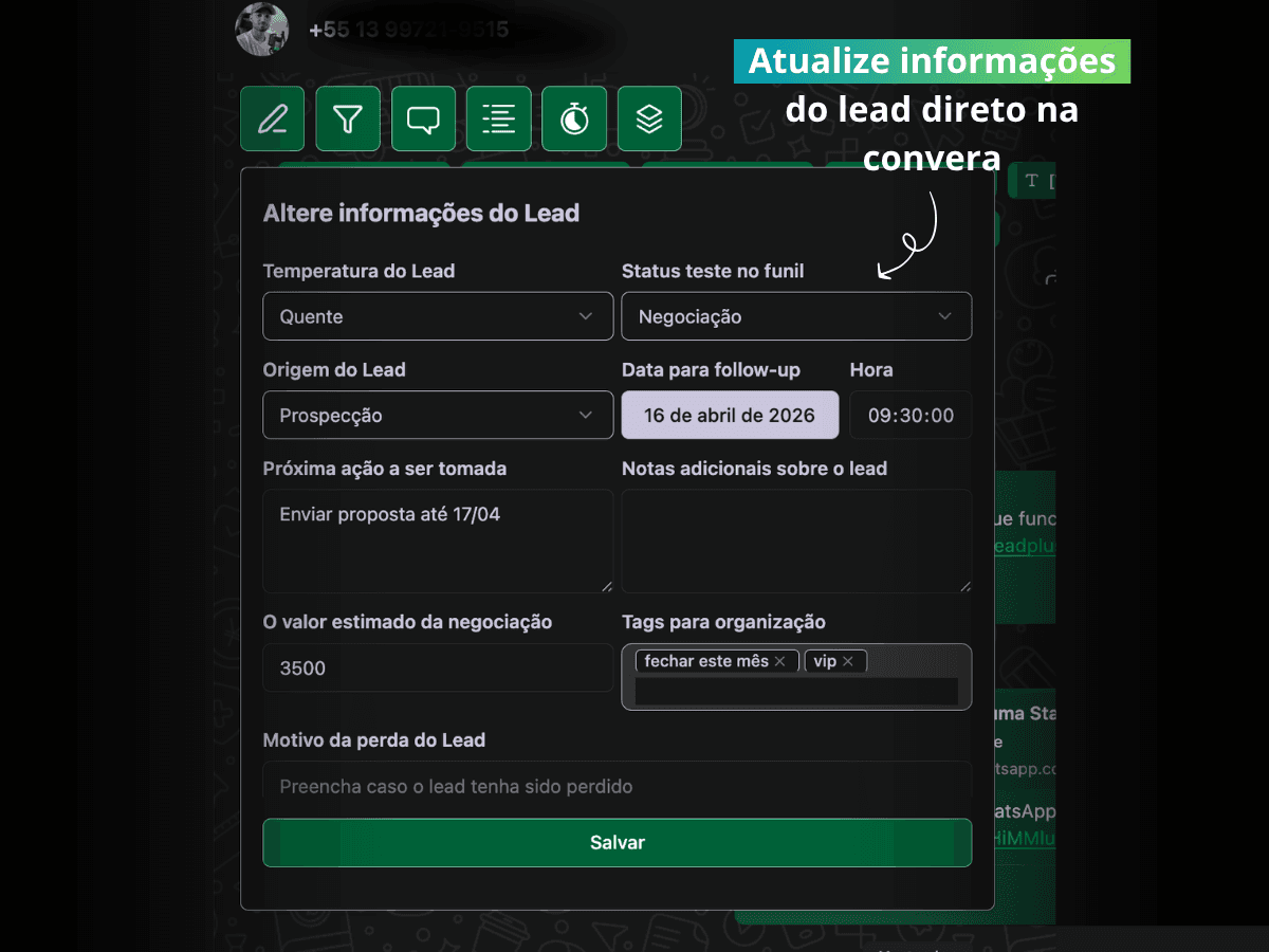 Lead+ no WhatsApp Web - 1